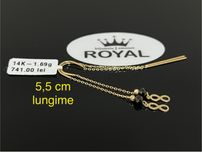Bijuteria Royal CB : Cercei lungi aur 14k 585 1,69 grame