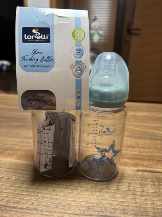 Бебешки шишета Lorelli anti-colic + подарък NUK