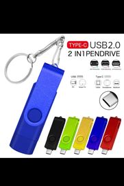 USB Type-C флашка 64/128гб цвят син,зелен,черен,червен