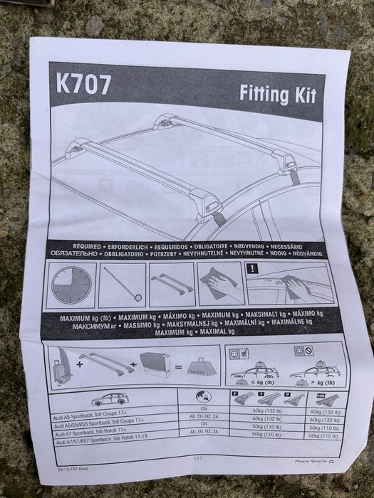 Греди за багажник Yakima (Audi A5/S5/RS5/A7/S7/RS7)