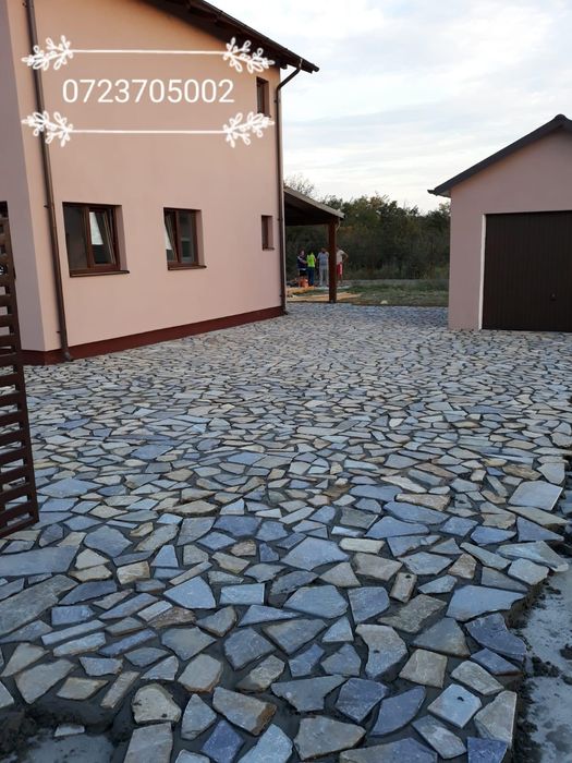 Piatra naturala de munte de Grecia 100%. Lucrez în toată Țara