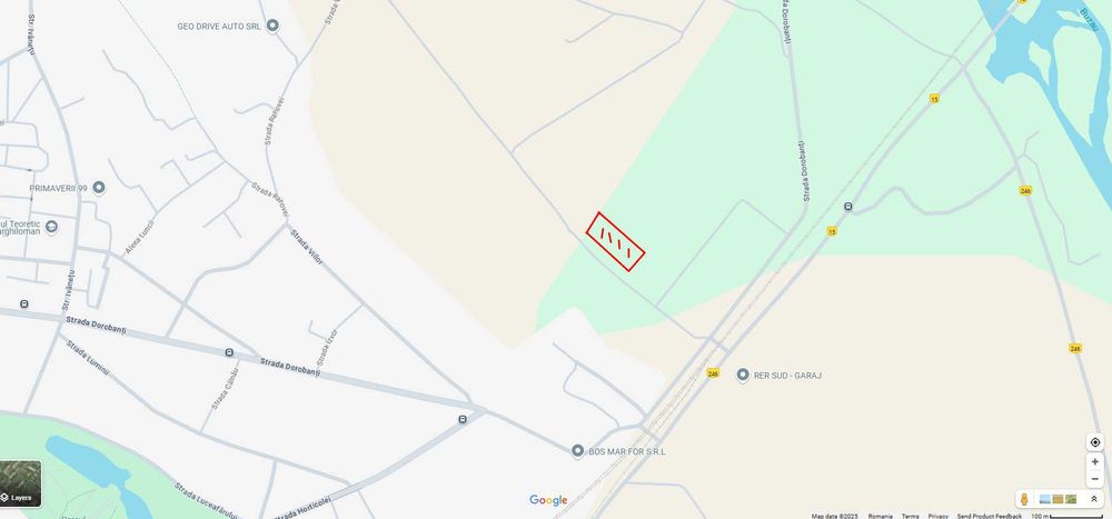 Teren intravilan iesirea Dorobanti 3000 mp