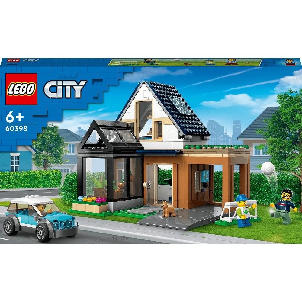 Sigilat! LEGO City Casa si masina electrica 60398