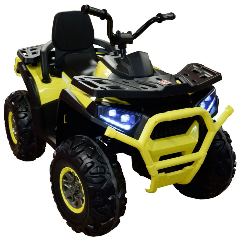ATV electric 4x4 Premier Desert, 12V, roti cauciuc EVA, MP3, galben