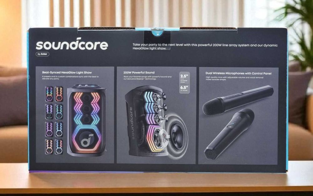 Anker SoundCore Rave 3S безжична тонколона/200W/Karaoke AI/12 часа