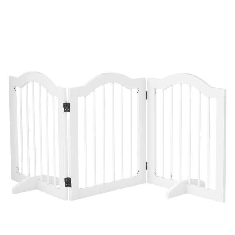 PawHut Кучешка порта от 3 части, 154,5 x 61 см Сгъваема