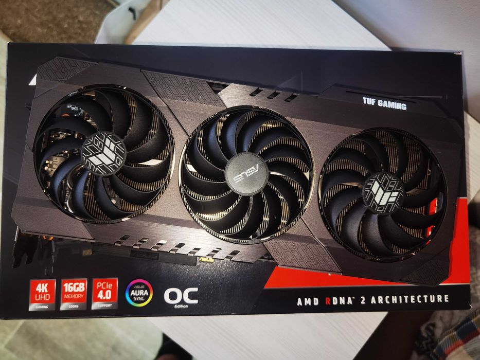 Видеокарта ASUS TUF Gaming Radeon RX 6800 16 ГБ. Пишите на WhatsApp.