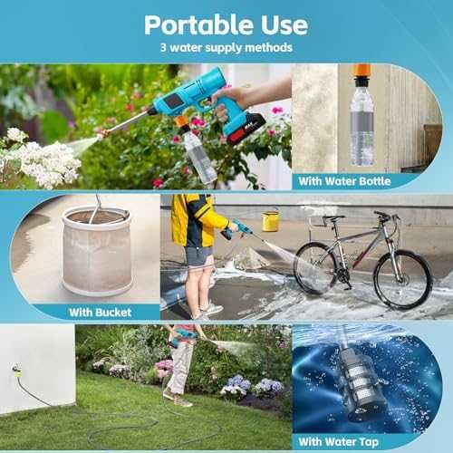 Преносима акумулаторна водоструйка 2 батерии 36V-5732