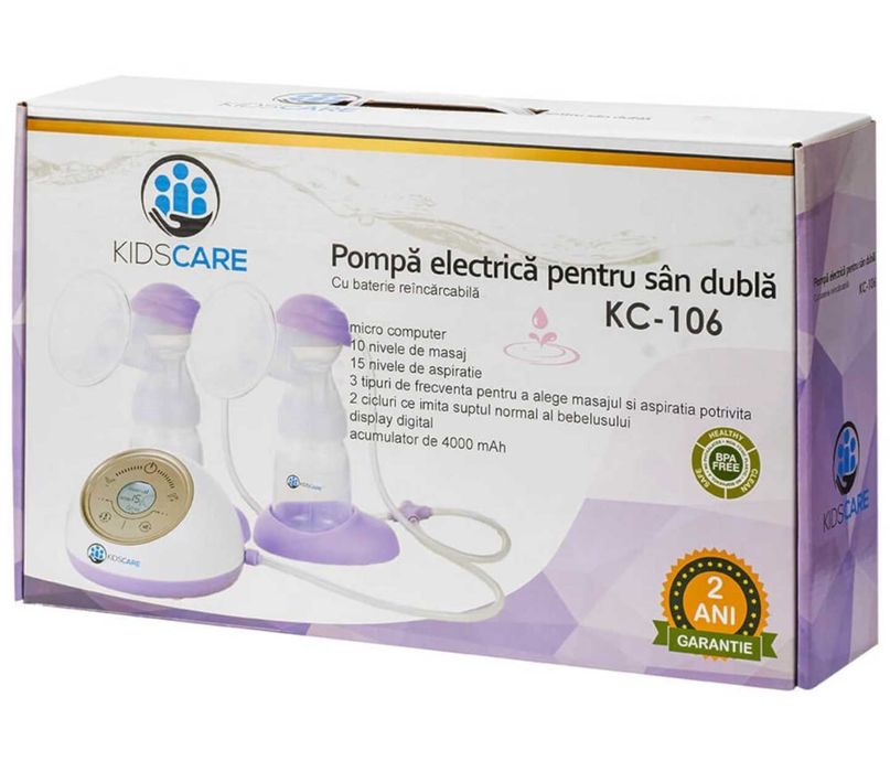 Pompa de san electrica dubla Kidscare KC106