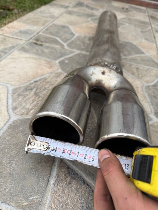 Права тръба с накрайник