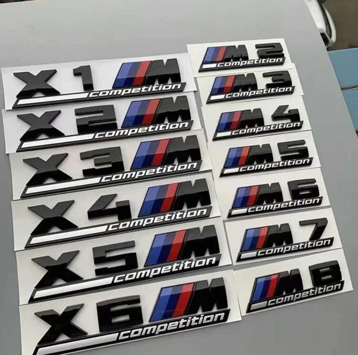 Embleme BMW M Competition M2 M3 M4 M5 M6 M7 M8 X1M X2M X3M X4M X5M X6M