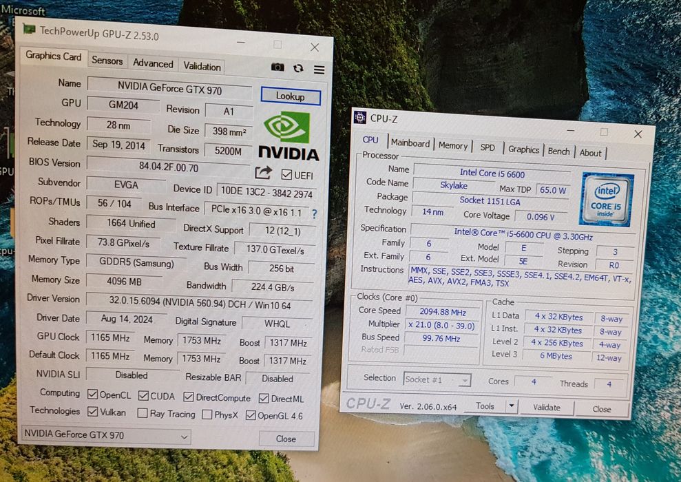 Calculator PC gaming i5 6600, GTX 970 4GB GDDR5, ram 8GB, ssd, hdd1T