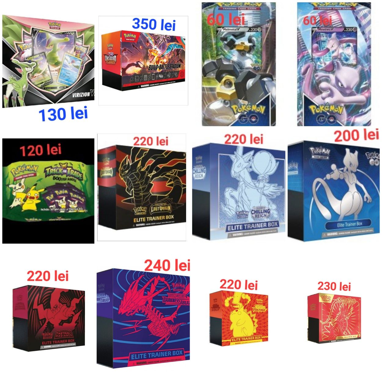 Diferite Boxuri sigilate Pokemon TCG