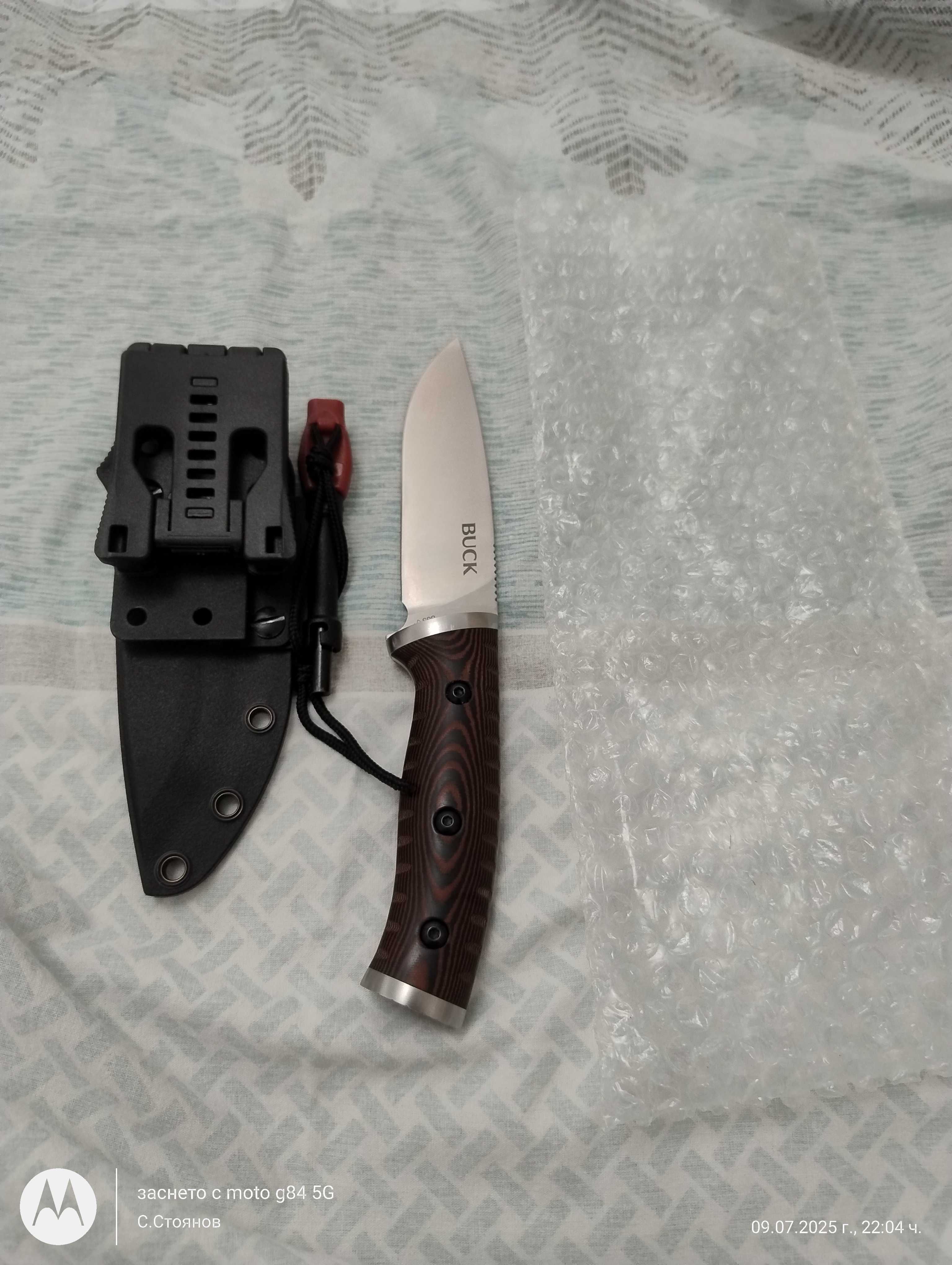 Нож ловен/бушкрафт BUCK  863- оригинал. Чисто нов.