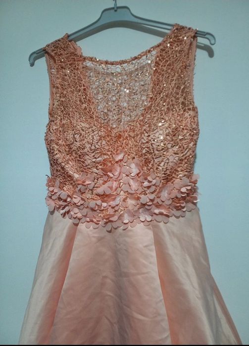 Rochie ocazie cu fermoar la spate si captuseala int.marime XL perfecta