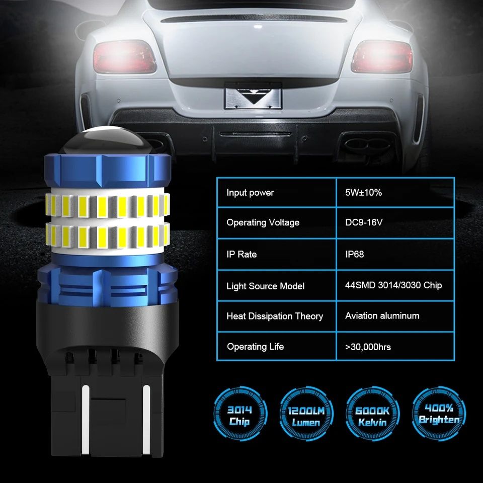 Крушки за мигачи Т20 W21W Led