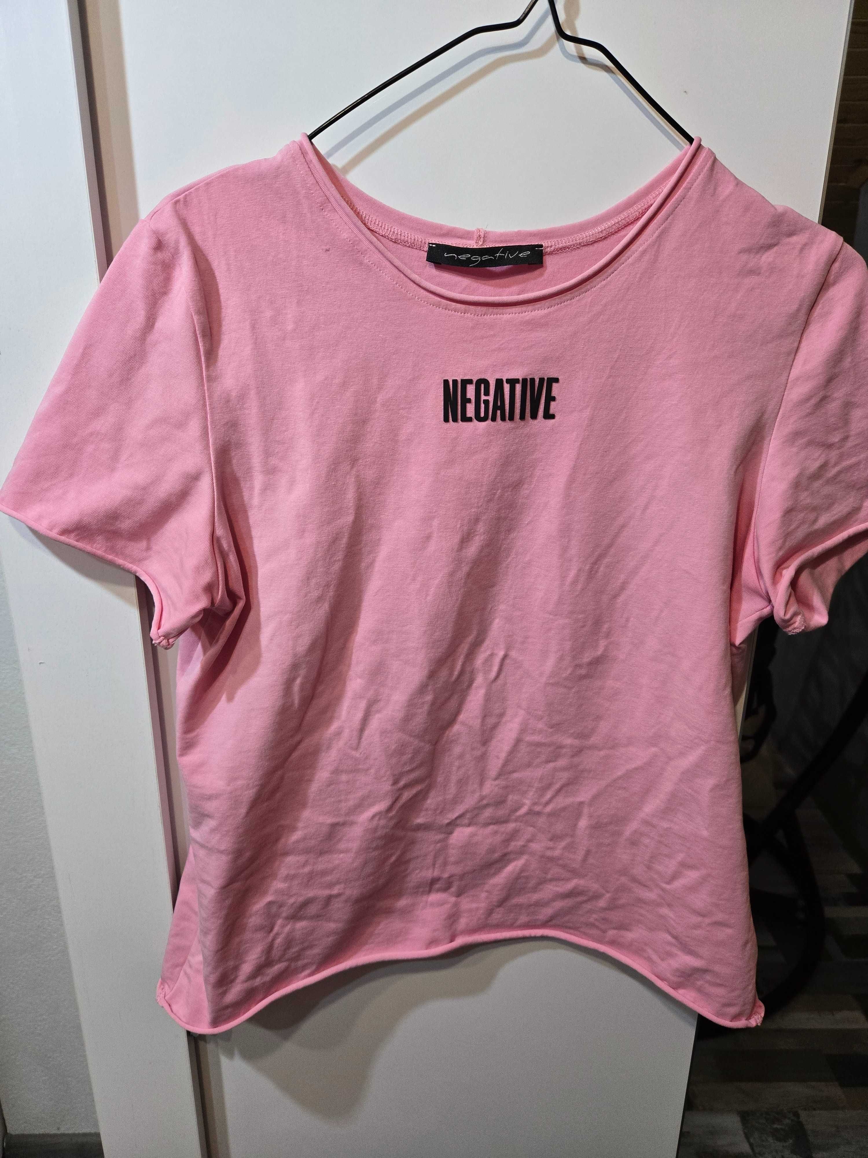 Розова тениска негатив Negative
