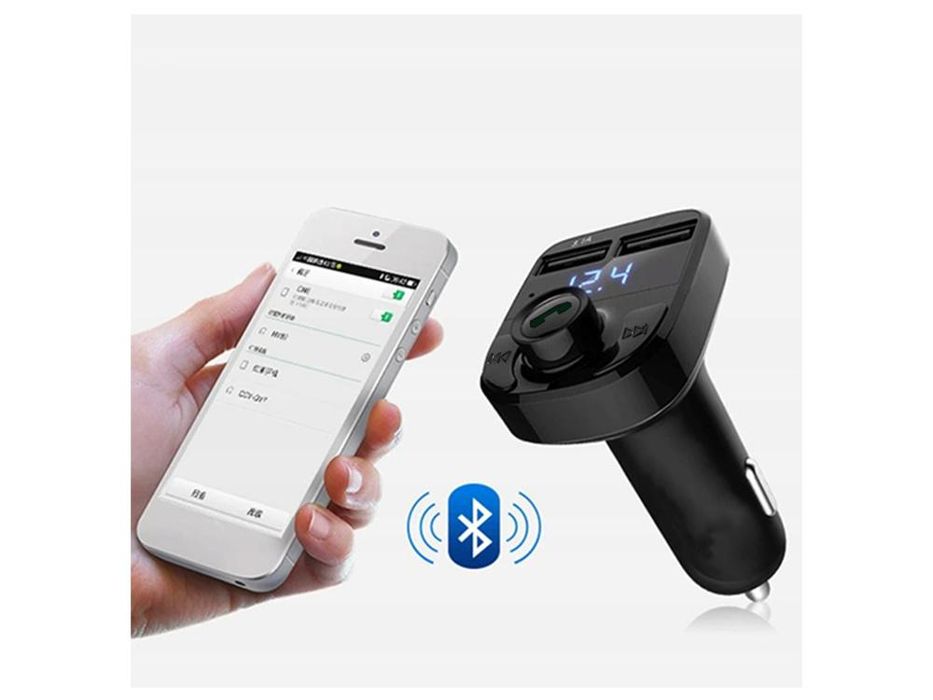 Fm трансмитер bluetooth kit verk 10041 x8 мултифункционален , ...