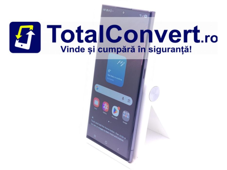 Samsung S22 Ultra 256GB Phantom Black 12GB, Garantie 24 luni | #D88717