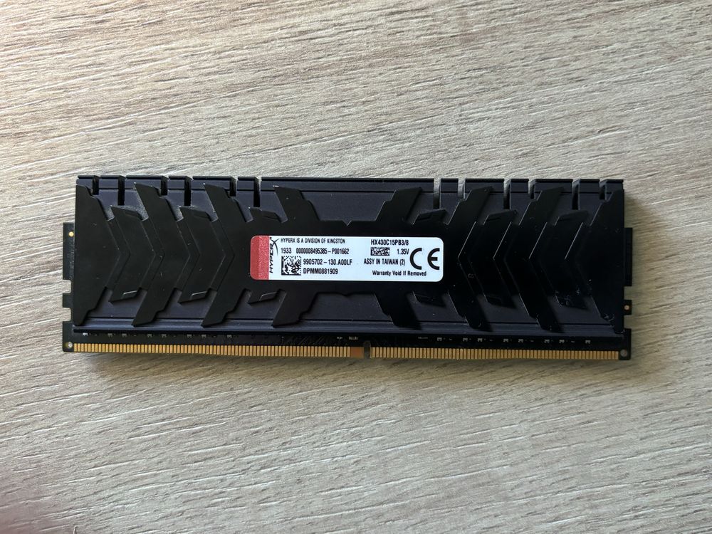 Ram 8gb 3000MHz DDR4 HyperX predator