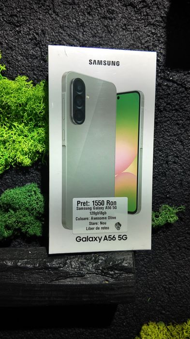 Samsung Galaxy A56 5G 128gb/8gb Olive Duos Sigilat/Fact+Garantie