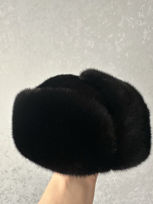 Норковая шапка-ушанка
