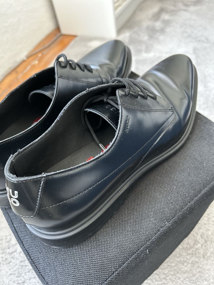 Hugo Boss Hugo Kerr leather derby shoes 42