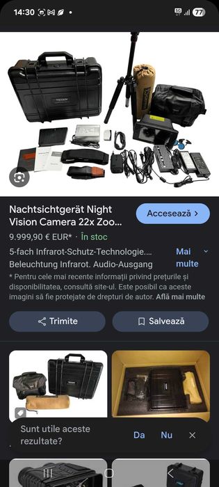 Camera de de supraveghere nocturnă cunoastera faciala si inflarosu