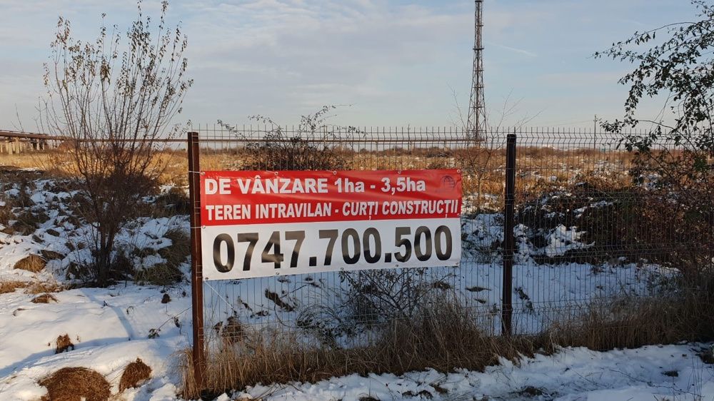 Teren 3.5 Ha curti constructii  pretabil utilizare industriala Oarja