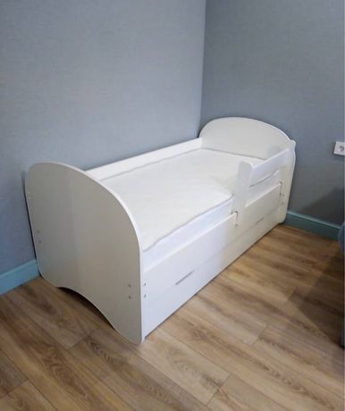 Детская кровать Радуга белая