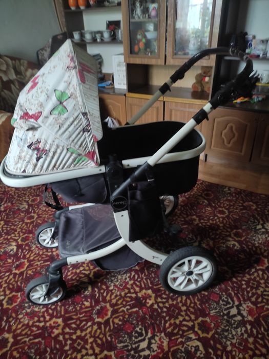 Коляска Бела темно синий