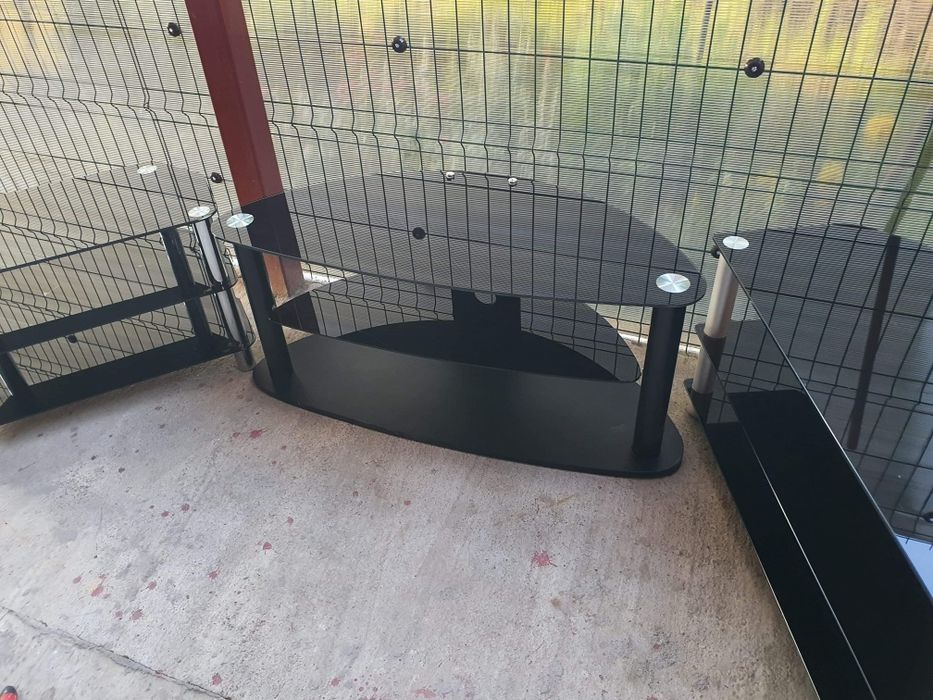 Stand tv din sticlă