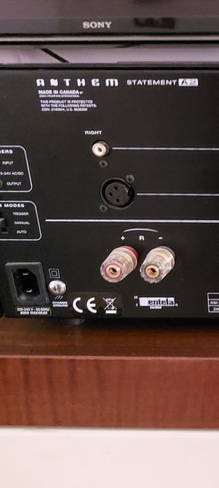 Anthem A2 amplificator putere și Rotel RC 1570 preamplificator