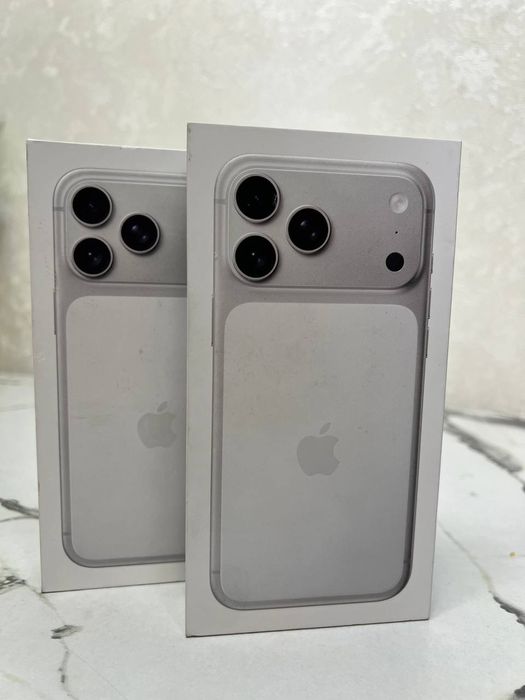 Iphone 17 Pro Max 256 GB Silver
iPhone 17 Pro Max 512GB 
Yengi upakofk