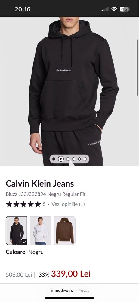 Hanorac/Bluza Calvin Klein Jeans marimea S