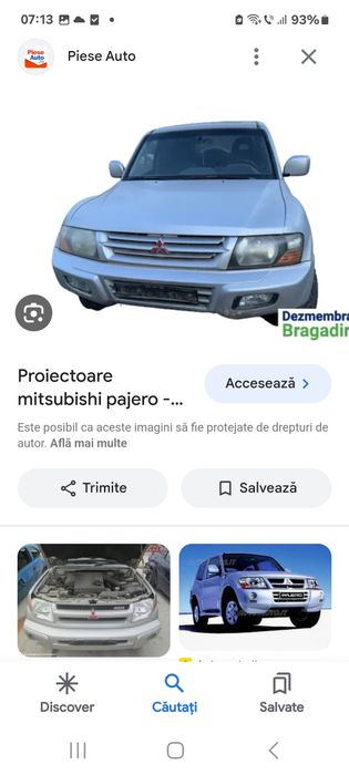 Vând proiectoare ceata mitsubishi pajero