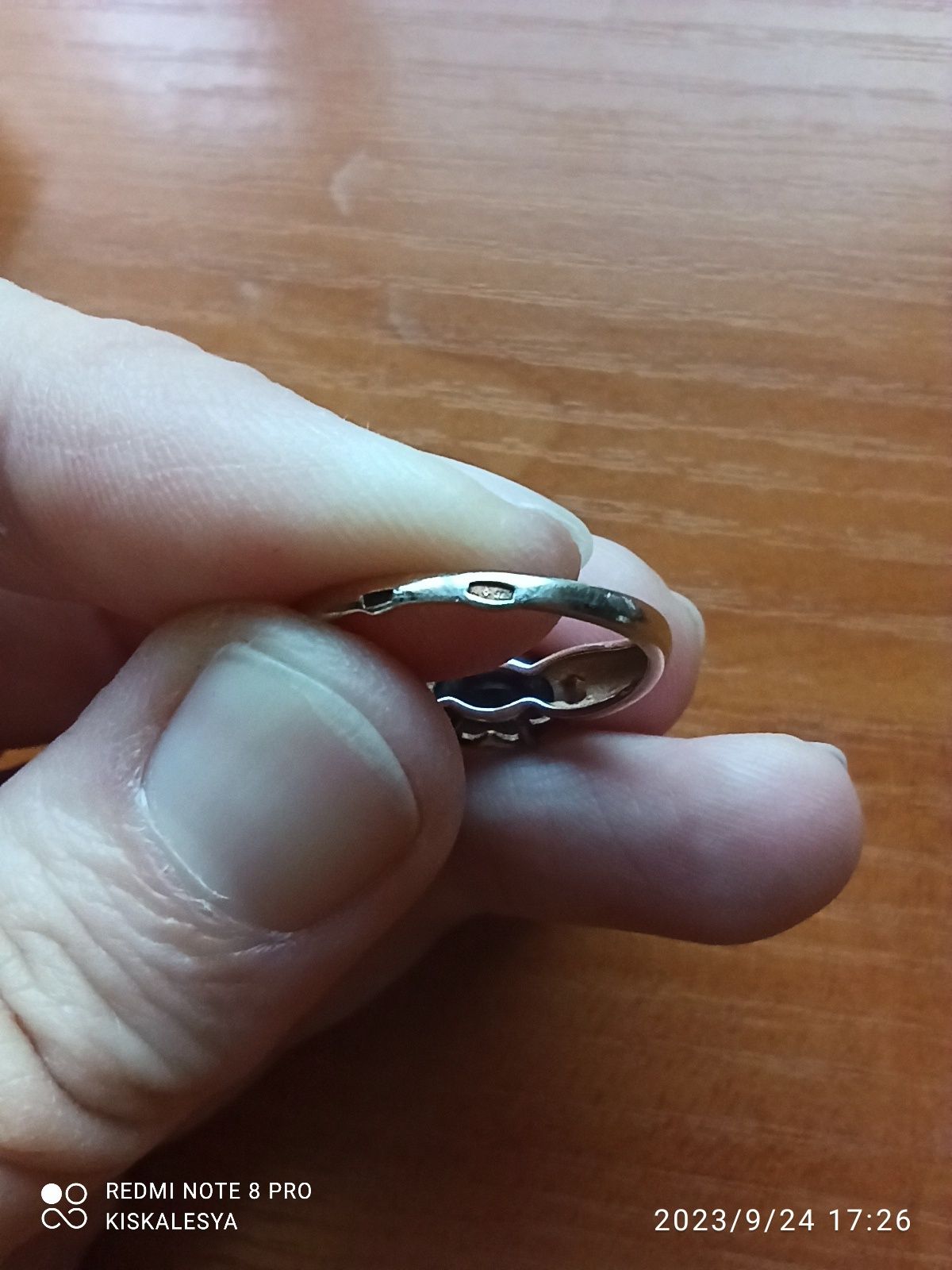 Кольцо серебряное с раухтопазом