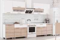Комплект мебели для кухни Айсбери 2400, Белый/Сонома, БТС