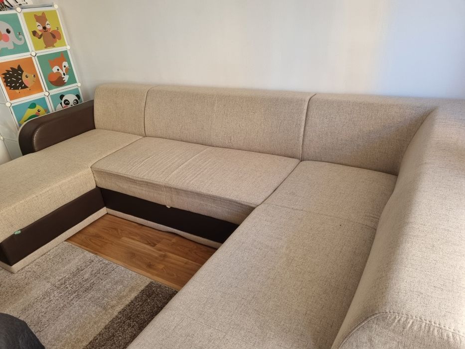 Coltar/canapea extensibila in forma de U, 12 locuri