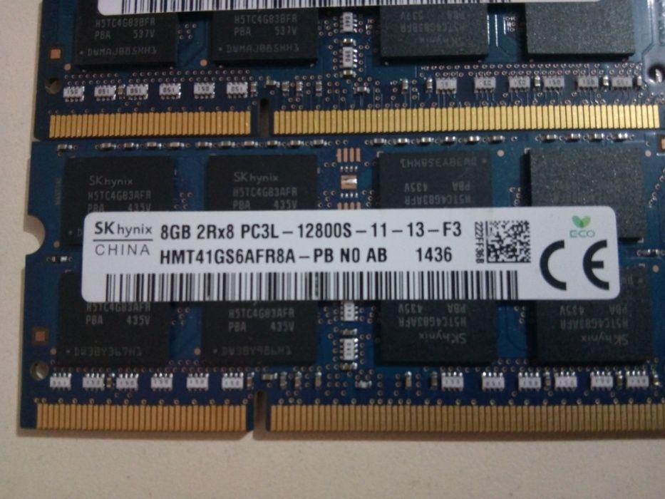 Memorie Laptop Hynix 8GB DDR3 PC3L-12800S 1600Mhz 1.35V 130 LEI