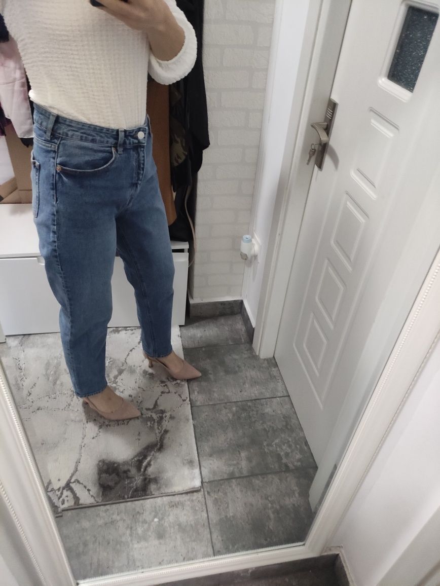 Blugi mom fit H&M