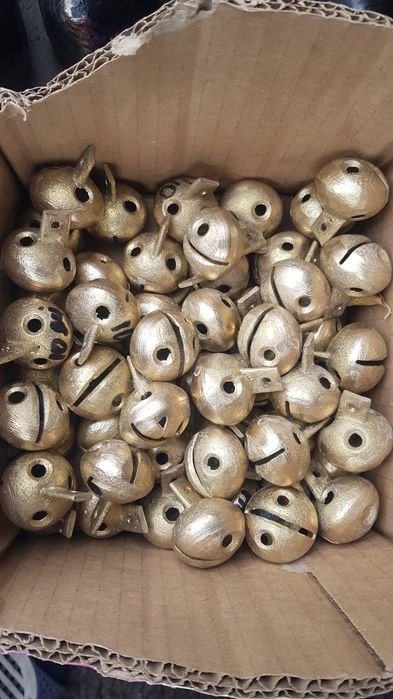 Clopote duble din alamă 10 cm