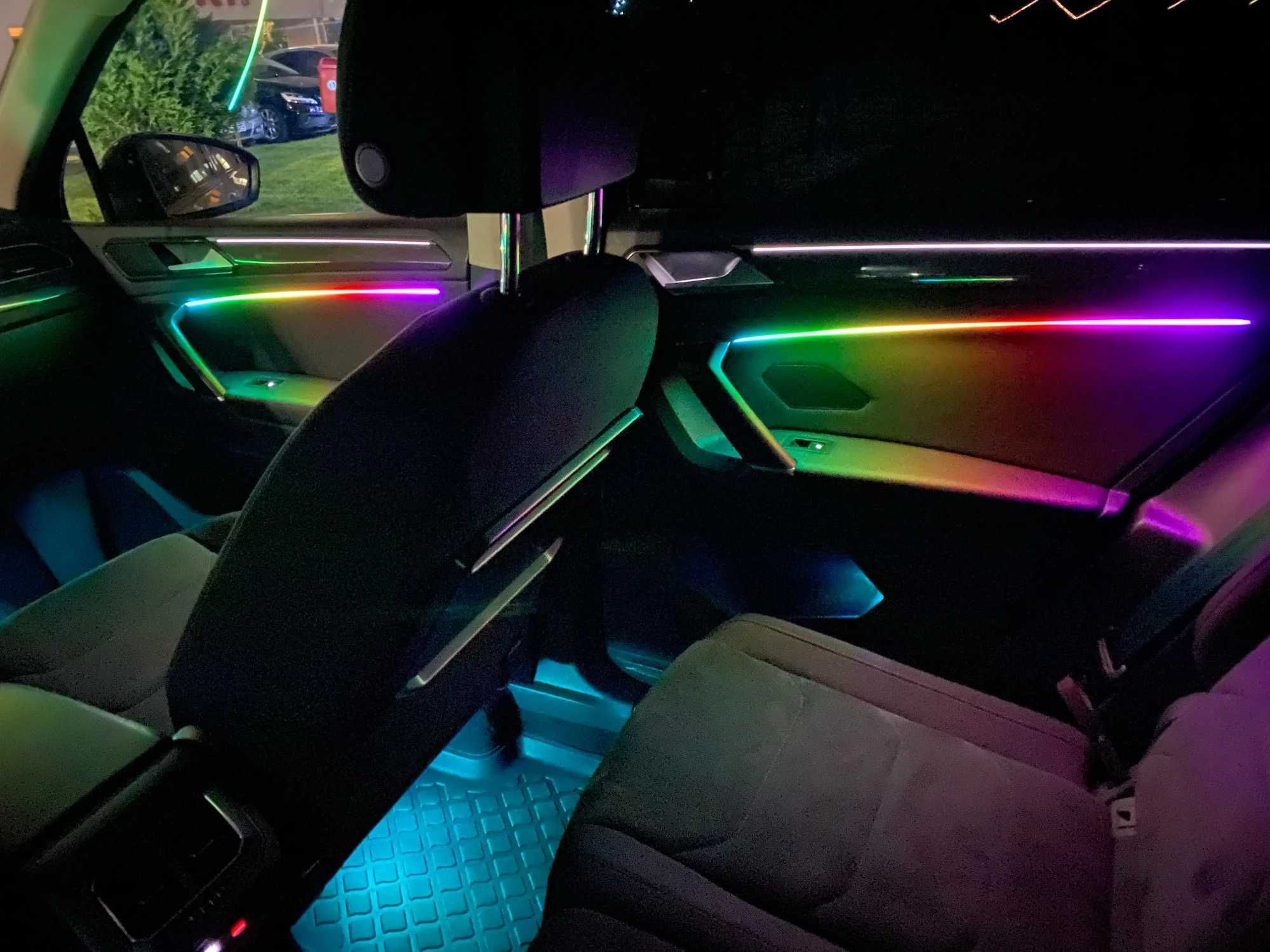 Lumină ambientală Interior acrilic LED RGB 6in1 cu APP si 7 Moduri