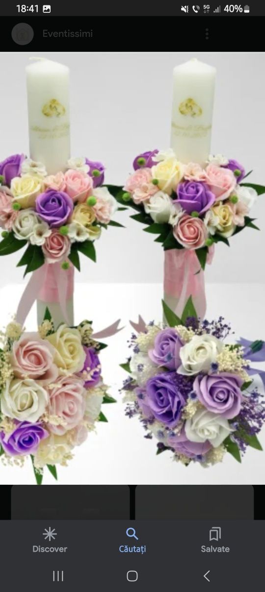 Lumanari de nunta buchet de mireasa aranjamente buchete de flori