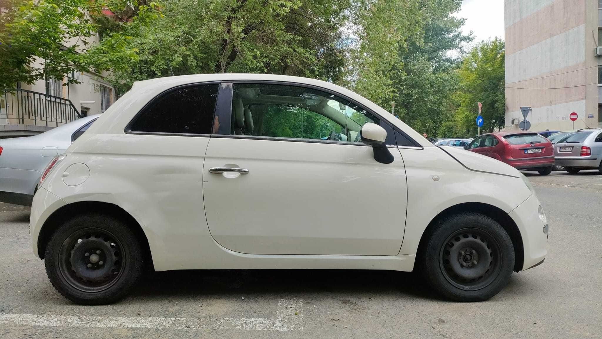 Vand Fiat 500, An 2009 , 130394KM, Trapa, Piele