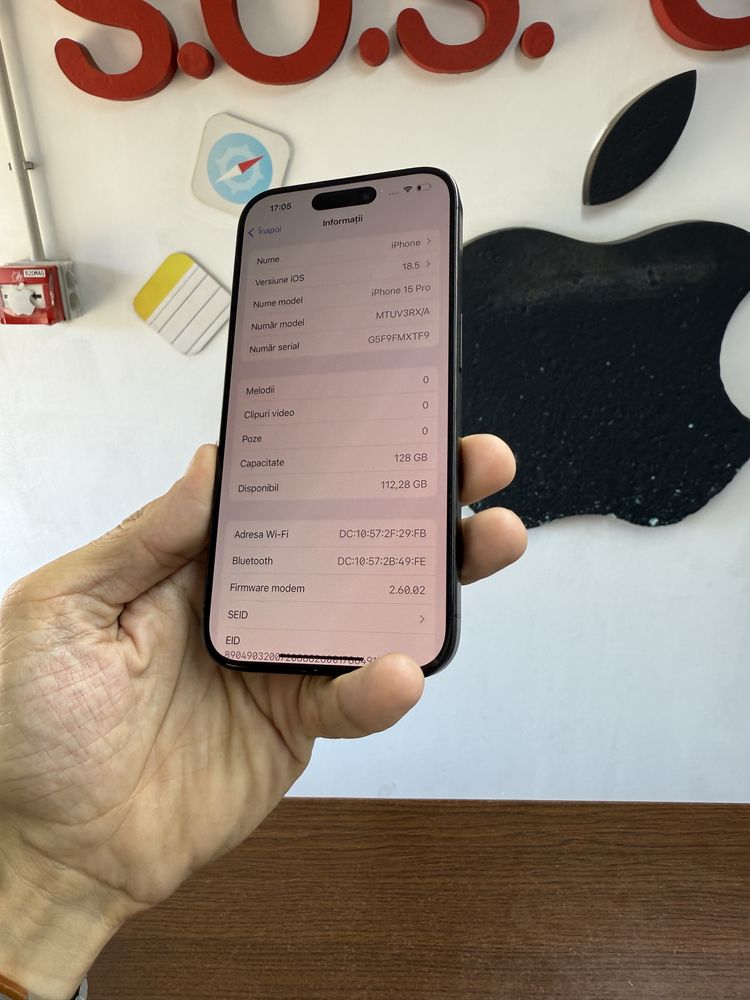 Vand Iphone 15 Pro 128Gb Black Titanium