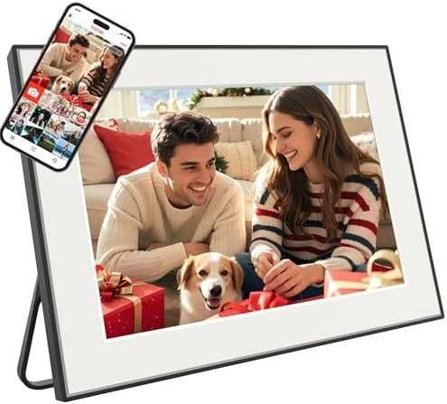 Нова Смарт дигитална рамка Frameo 10.1" HD авто-ротация WiFi за снимки