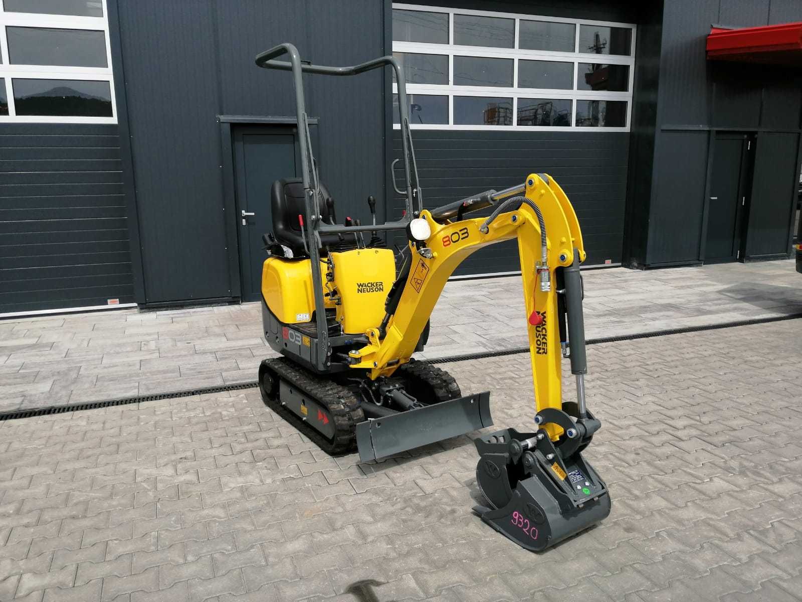 Miniexcavator Wacker Neuson 803 NOU de la reprezentanta