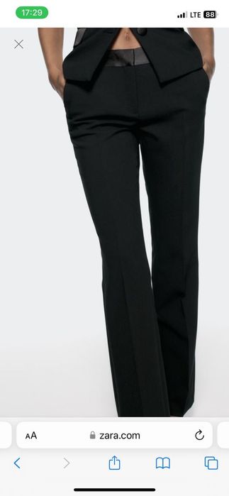 Панталон черен ZARA