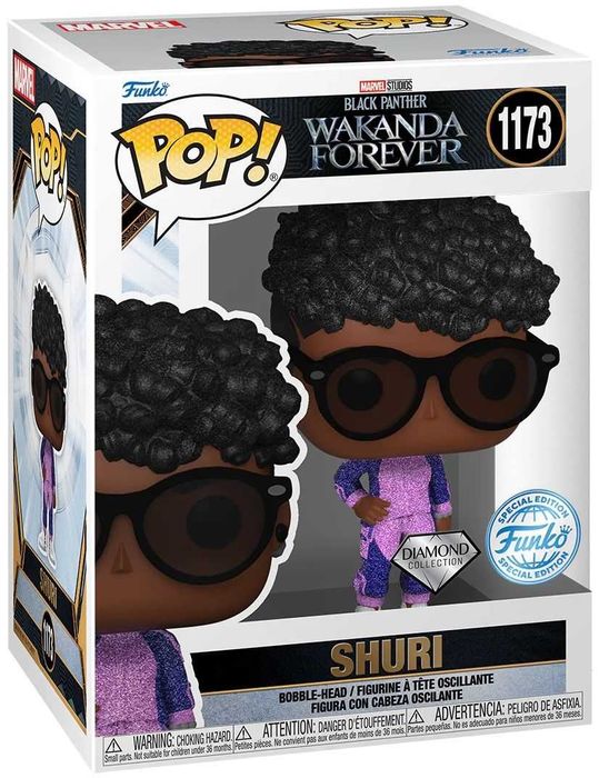 Funko POP Marvel: ключодържател и фигура Black Panther Shuri